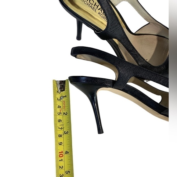 MICHAEL Kors Leather Slingback Rockstud Heels - Picture 8 of 9